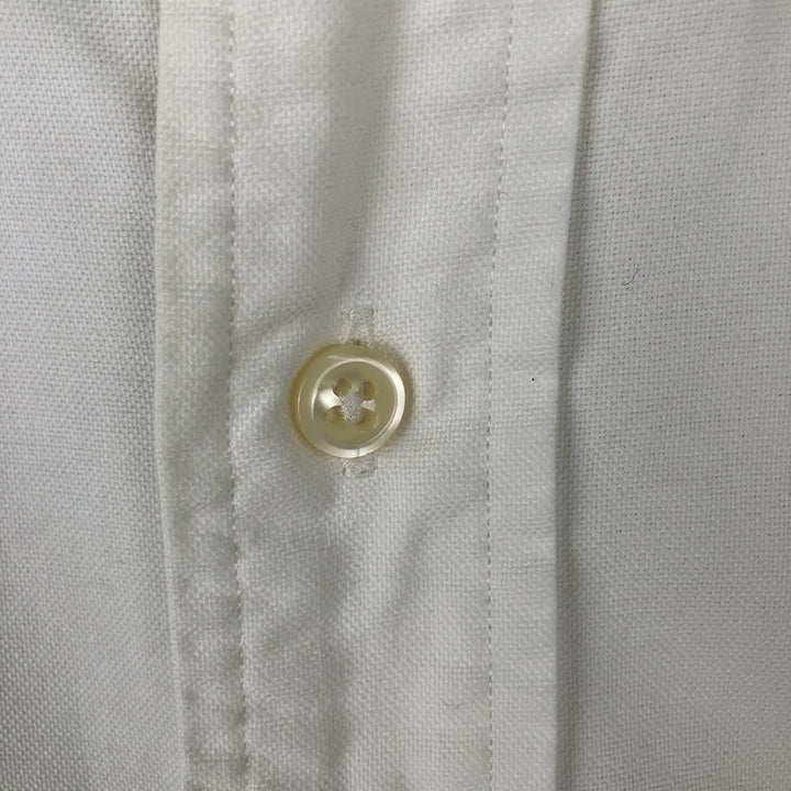Ralph Lauren YARMOUTH long sleeve button down shirt, men's size M cotton white type Vintage Second Hand