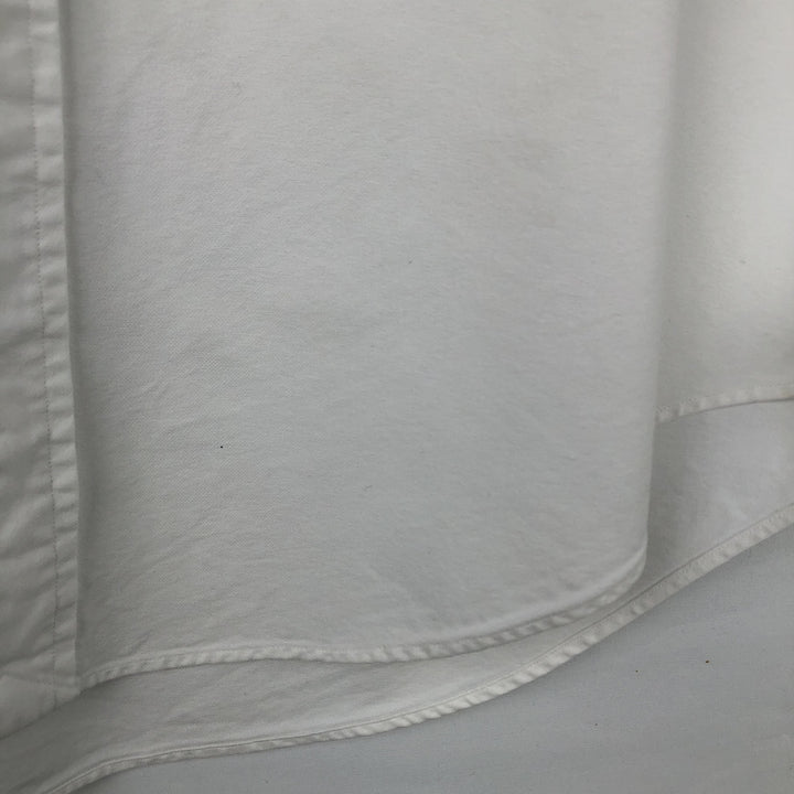Ralph Lauren YARMOUTH long sleeve button down shirt, men's size M cotton white type Vintage Second Hand