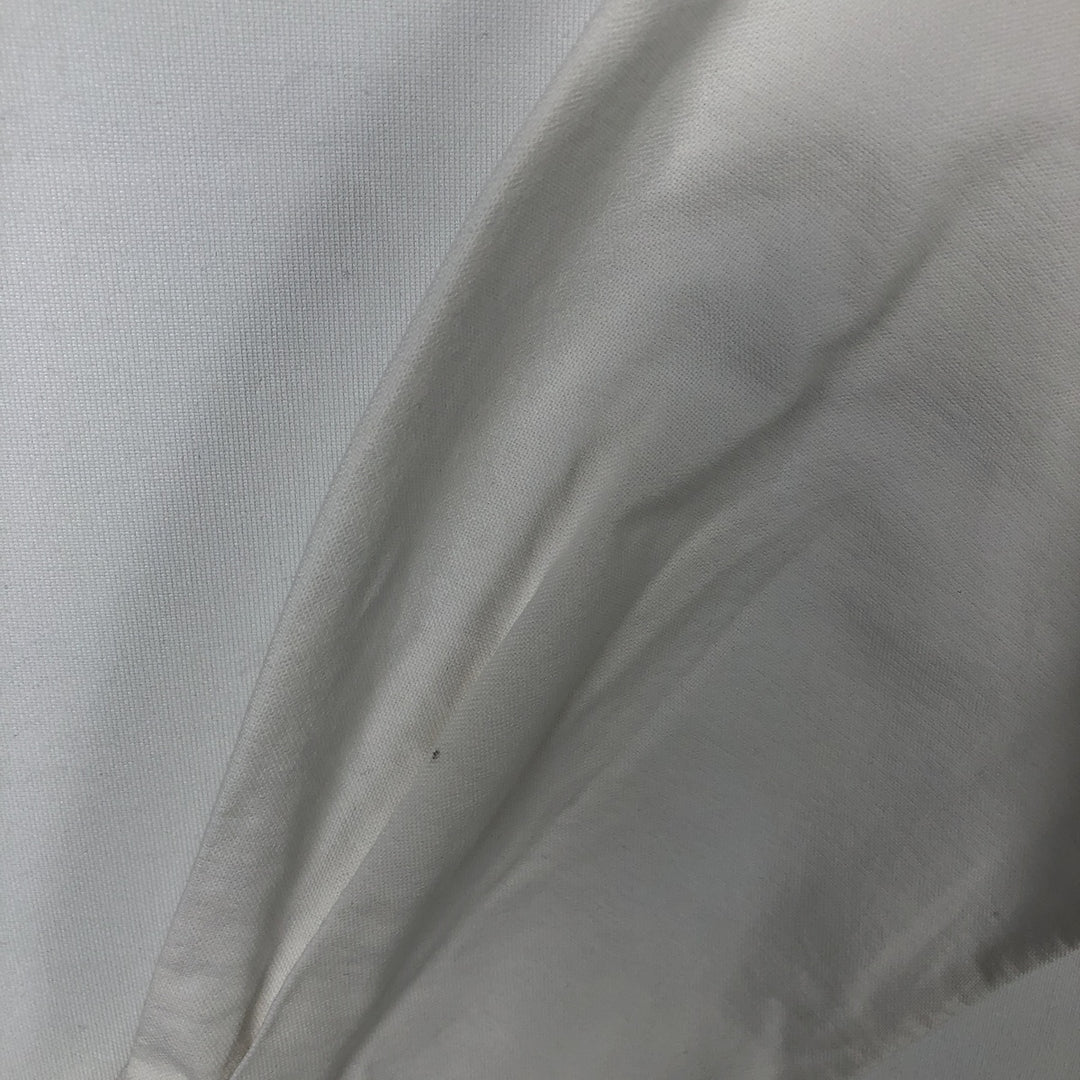 Ralph Lauren YARMOUTH long sleeve button down shirt, men's size M cotton white type Vintage Second Hand