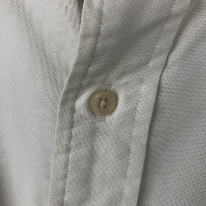 Ralph Lauren YARMOUTH long sleeve button down shirt, men's size M cotton white type Vintage Second Hand