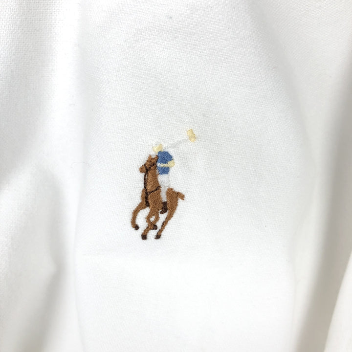 Ralph Lauren BLAKE long sleeve button down shirt, men's XL size cotton white type Vintage Second Hand