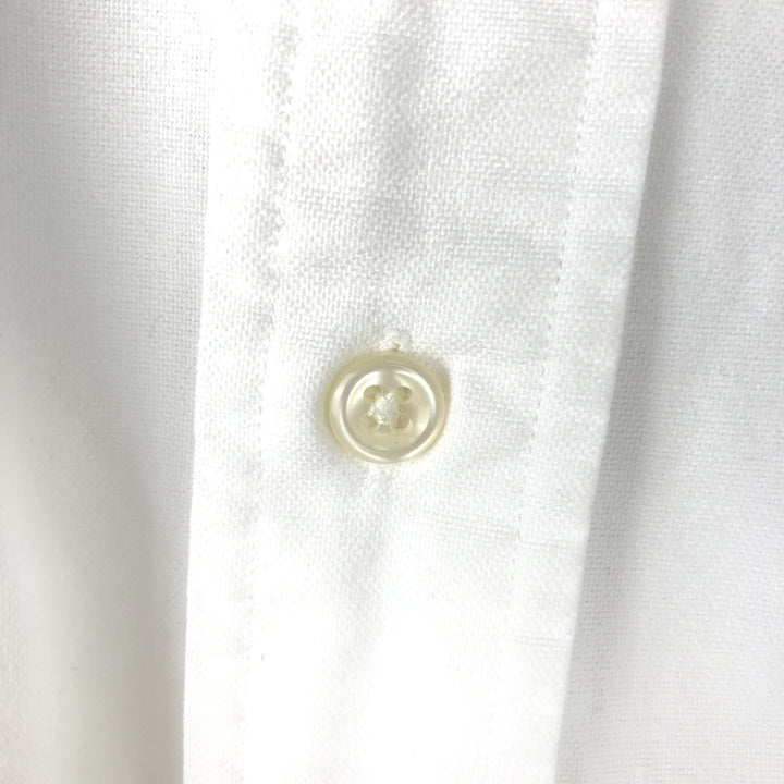 Ralph Lauren BLAKE long sleeve button down shirt, men's XL size cotton white type Vintage Second Hand
