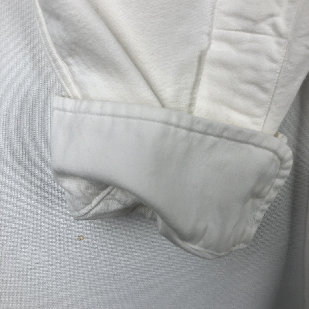 Ralph Lauren BLAKE long sleeve button down shirt, men's XL size cotton white type Vintage Second Hand
