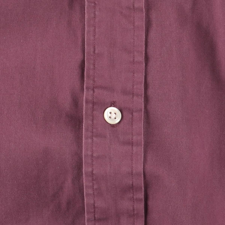 Ralph Lauren BLAKE long sleeve button down shirt, men's size L cotton wine-red Vintage Second Hand