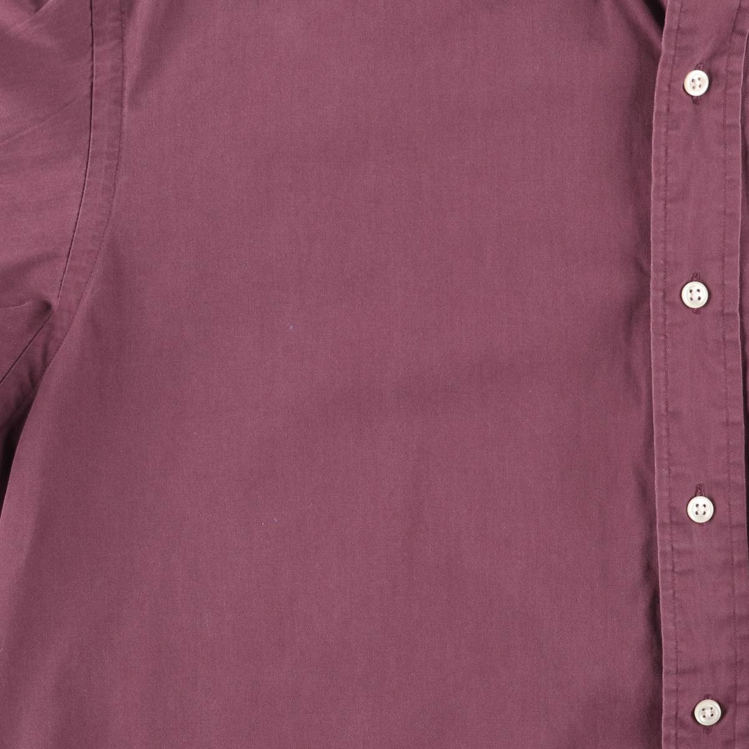Ralph Lauren BLAKE long sleeve button down shirt, men's size L cotton wine-red Vintage Second Hand