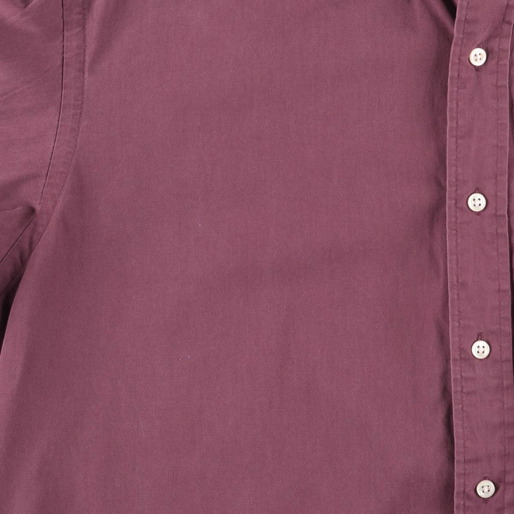 Ralph Lauren BLAKE long sleeve button down shirt, men's size L cotton wine-red Vintage Second Hand