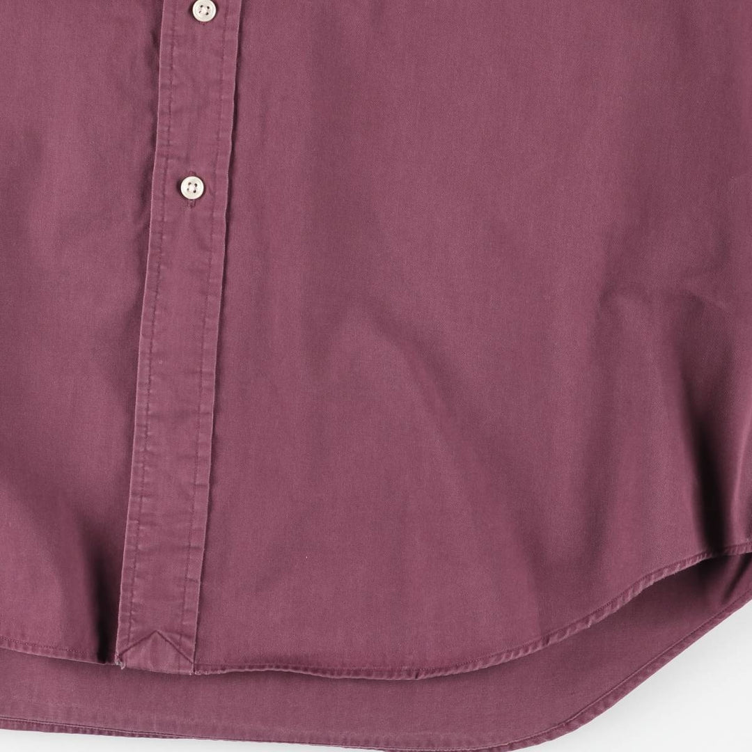 Ralph Lauren BLAKE long sleeve button down shirt, men's size L cotton wine-red Vintage Second Hand