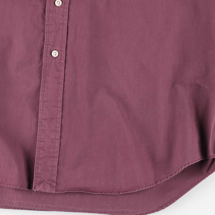 Ralph Lauren BLAKE long sleeve button down shirt, men's size L cotton wine-red Vintage Second Hand