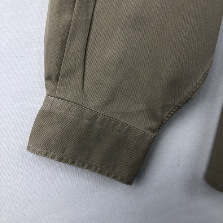 Ralph Lauren BLAKE long sleeve button down shirt, men's size L cotton Beige type Vintage Second Hand