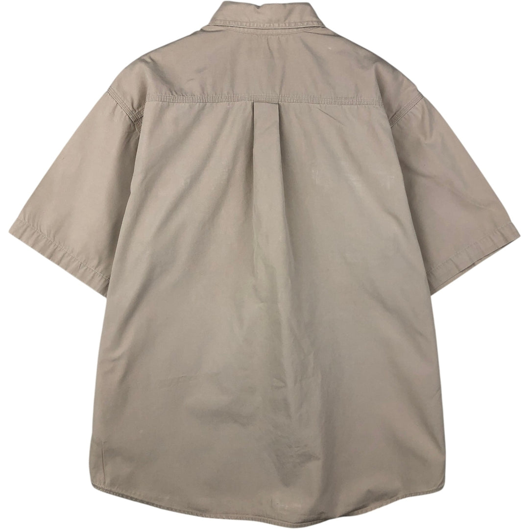 Carhartt short sleeve work shirt, size L for men cotton Beige type Vintage Second Hand