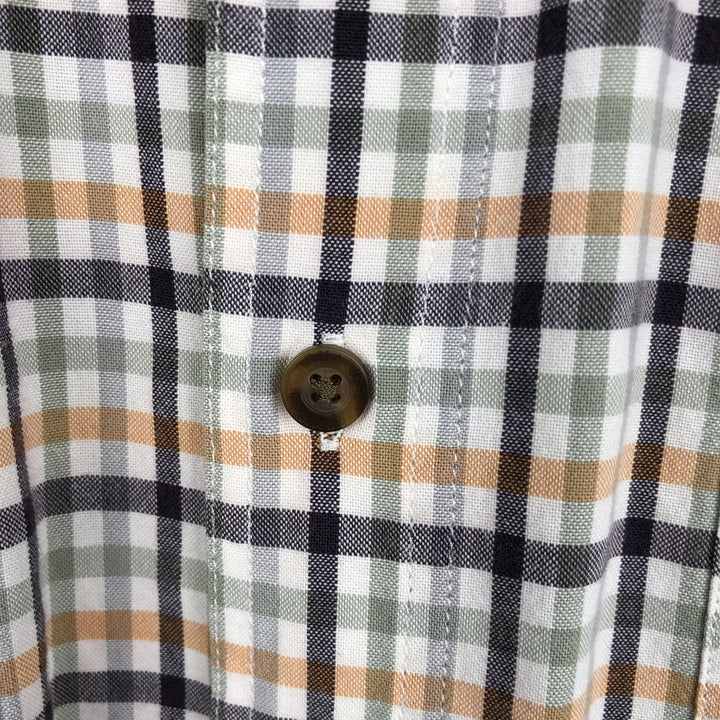 Carhartt RELAXED FIT Check Pattern Button-down Short Sleeve Work Shirt, Men's XL cotton white type Vintage Second Hand