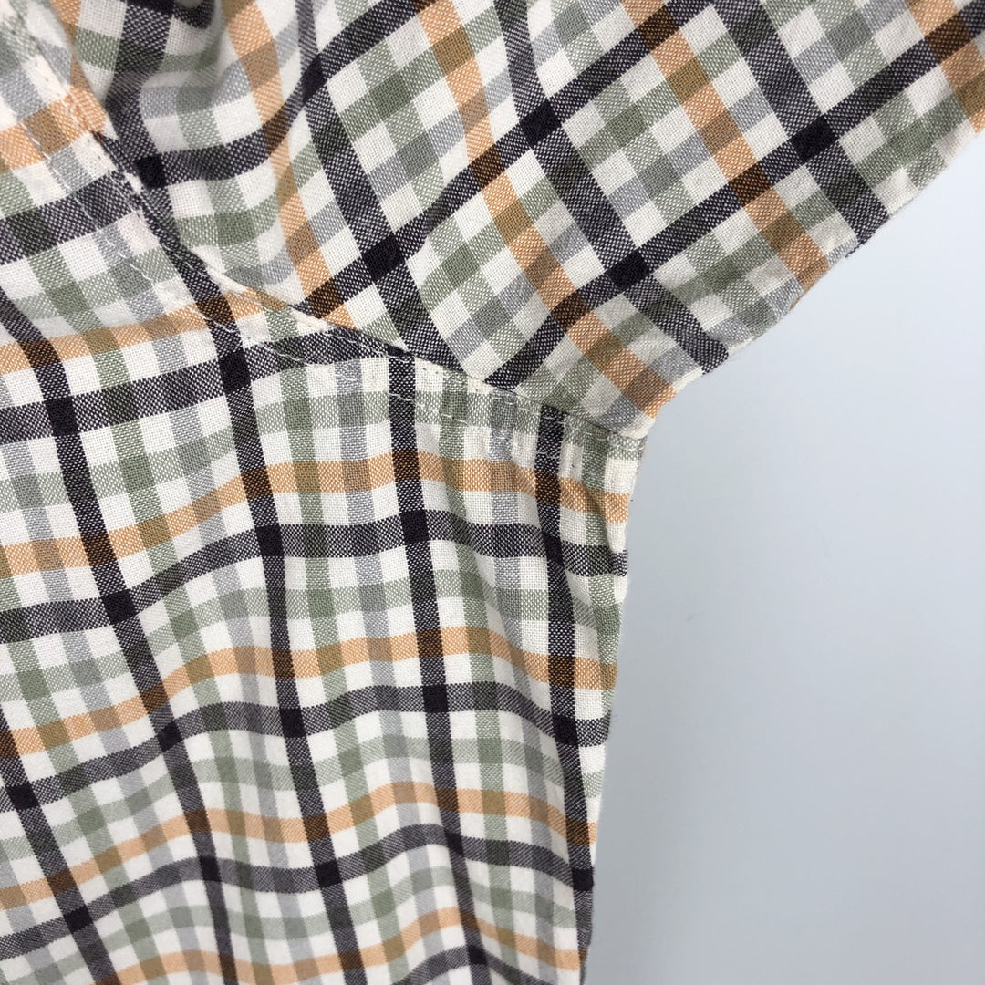 Carhartt RELAXED FIT Check Pattern Button-down Short Sleeve Work Shirt, Men's XL cotton white type Vintage Second Hand