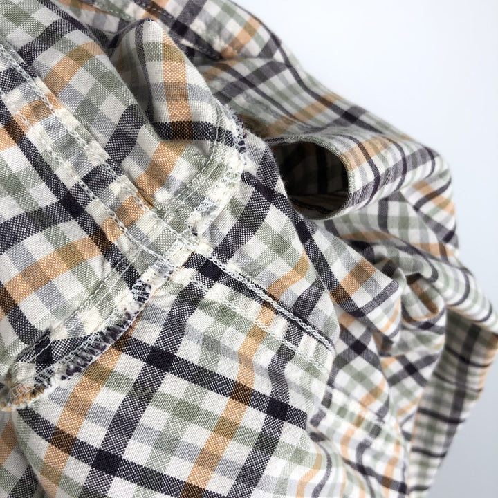 Carhartt RELAXED FIT Check Pattern Button-down Short Sleeve Work Shirt, Men's XL cotton white type Vintage Second Hand