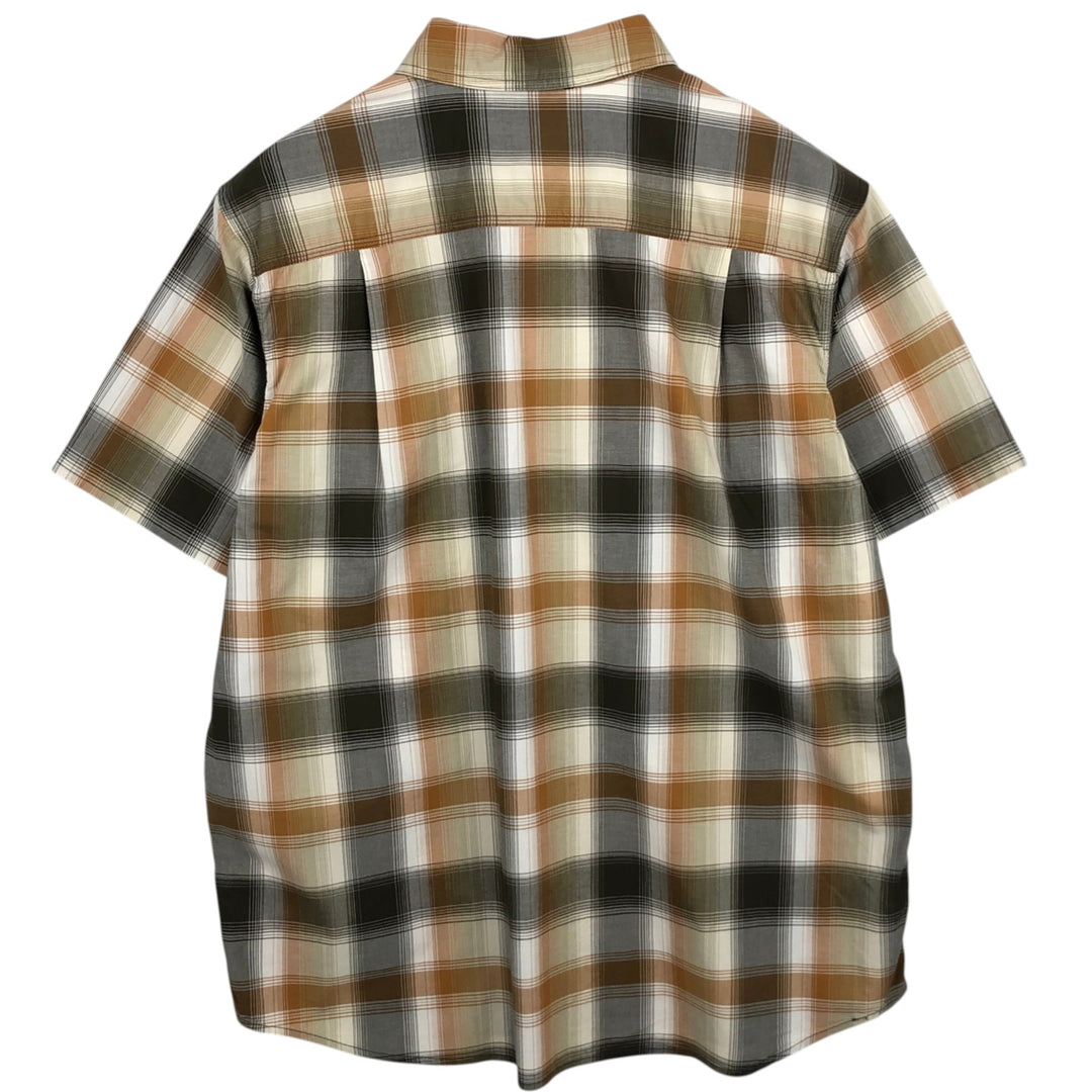 Carhartt RELAXED FIT Check Pattern Short Sleeve Work Shirt Men's XL cotton orange type Vintage Second Hand