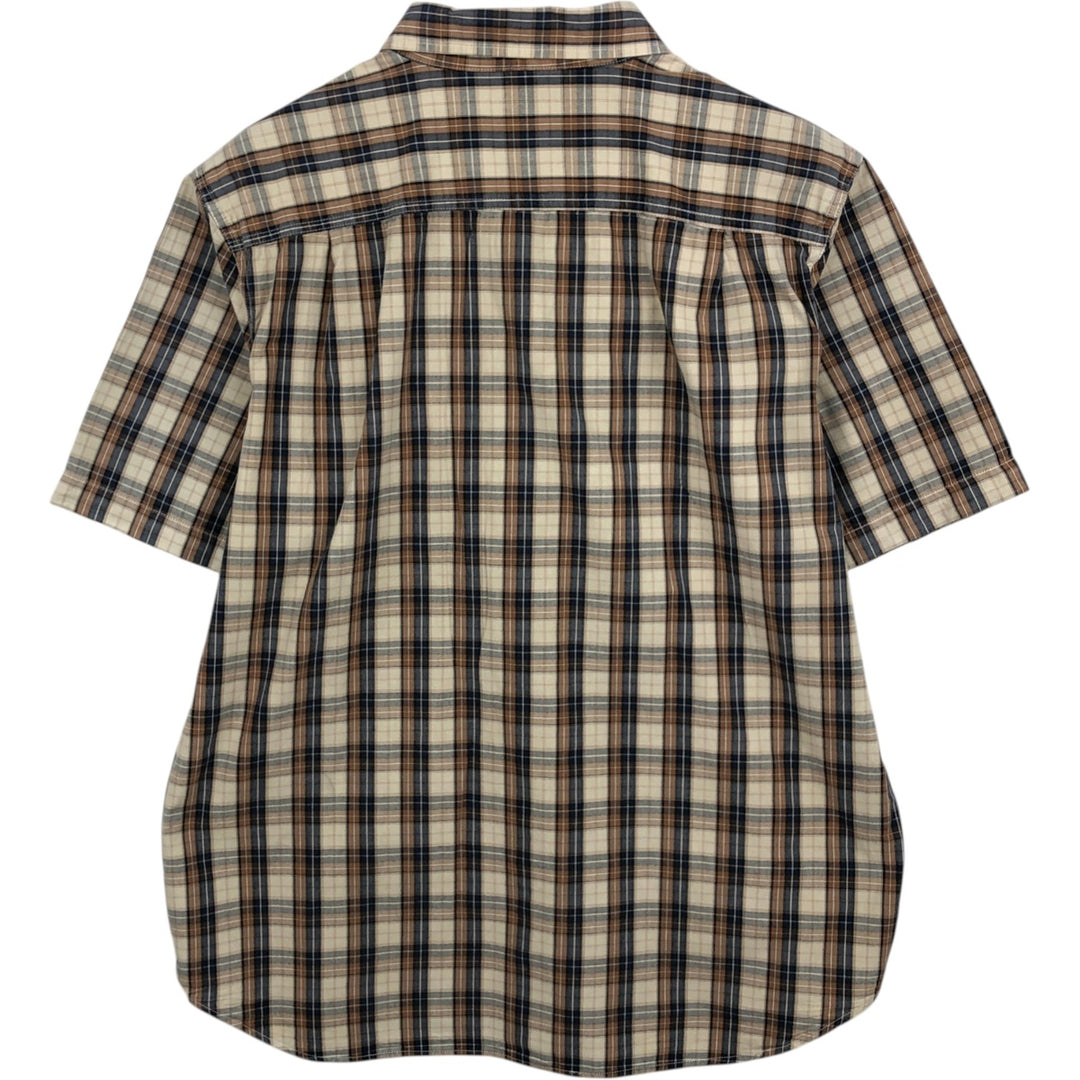 Carhartt RELAXED FIT Check Pattern Short Sleeve Work Shirt Men's XL cotton Beige type Vintage Second Hand
