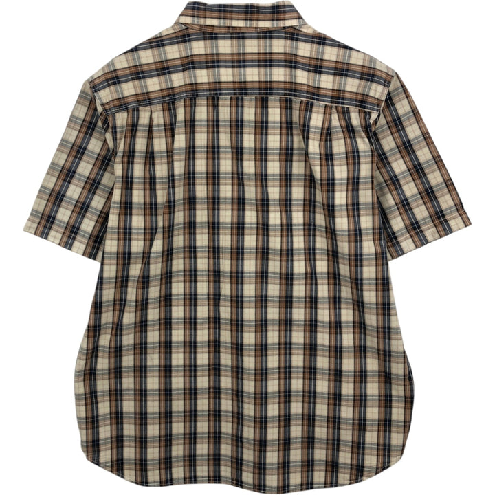 Carhartt RELAXED FIT Check Pattern Short Sleeve Work Shirt Men's XL cotton Beige type Vintage Second Hand