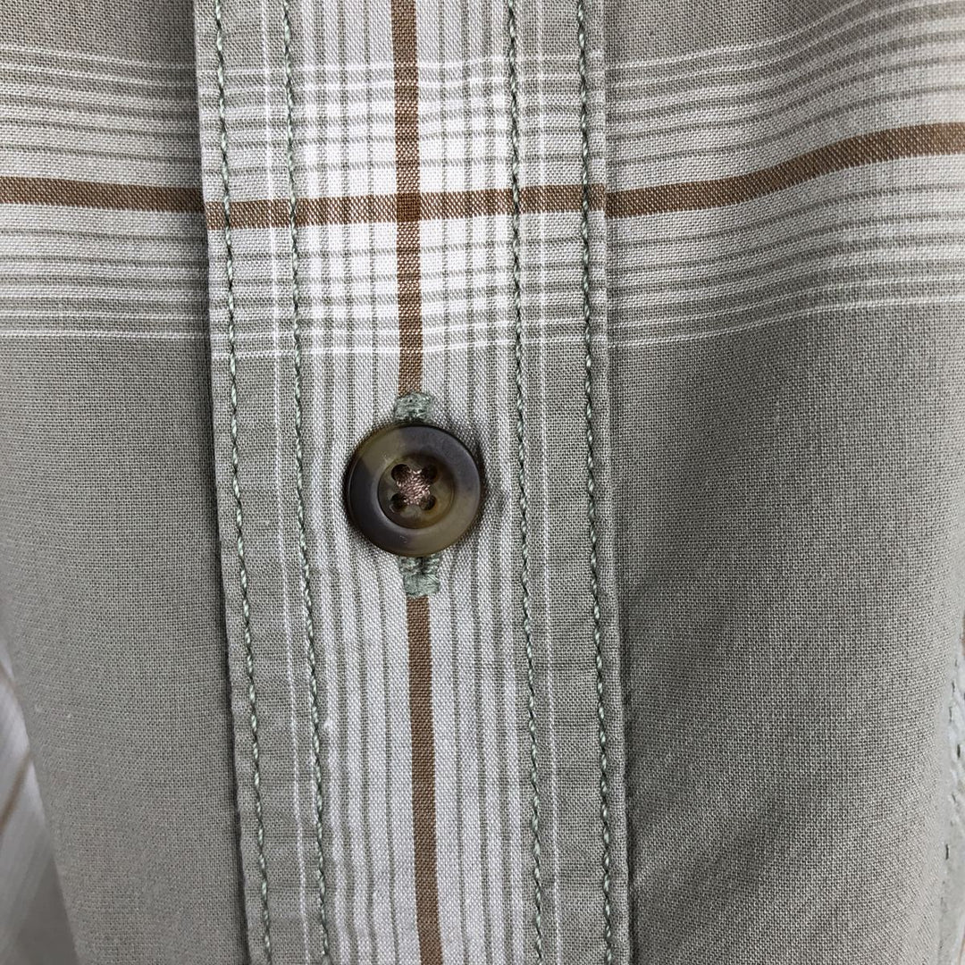Carhartt RELAXED FIT Check Pattern Short Sleeve Work Shirt Men's XL cotton Beige type Vintage Second Hand