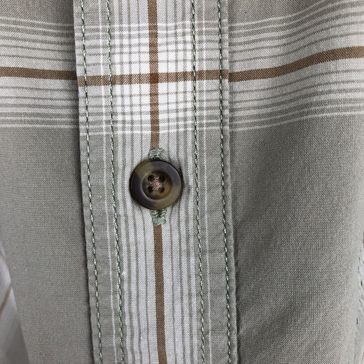 Carhartt RELAXED FIT Check Pattern Short Sleeve Work Shirt Men's XL cotton Beige type Vintage Second Hand