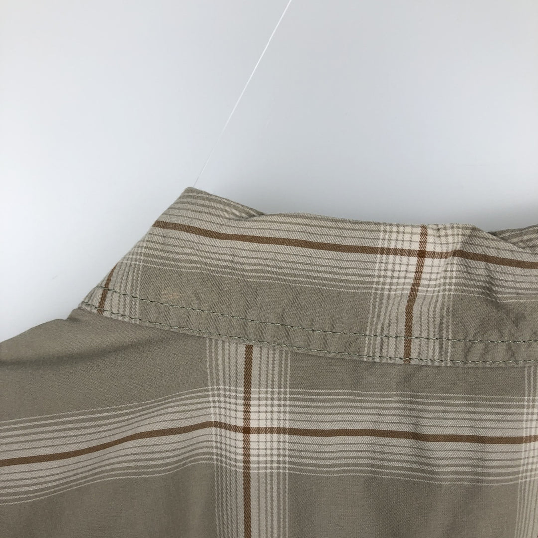 Carhartt RELAXED FIT Check Pattern Short Sleeve Work Shirt Men's XL cotton Beige type Vintage Second Hand