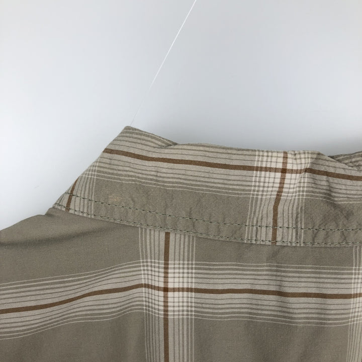 Carhartt RELAXED FIT Check Pattern Short Sleeve Work Shirt Men's XL cotton Beige type Vintage Second Hand