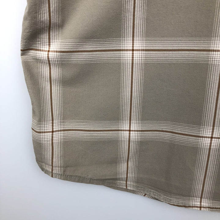 Carhartt RELAXED FIT Check Pattern Short Sleeve Work Shirt Men's XL cotton Beige type Vintage Second Hand