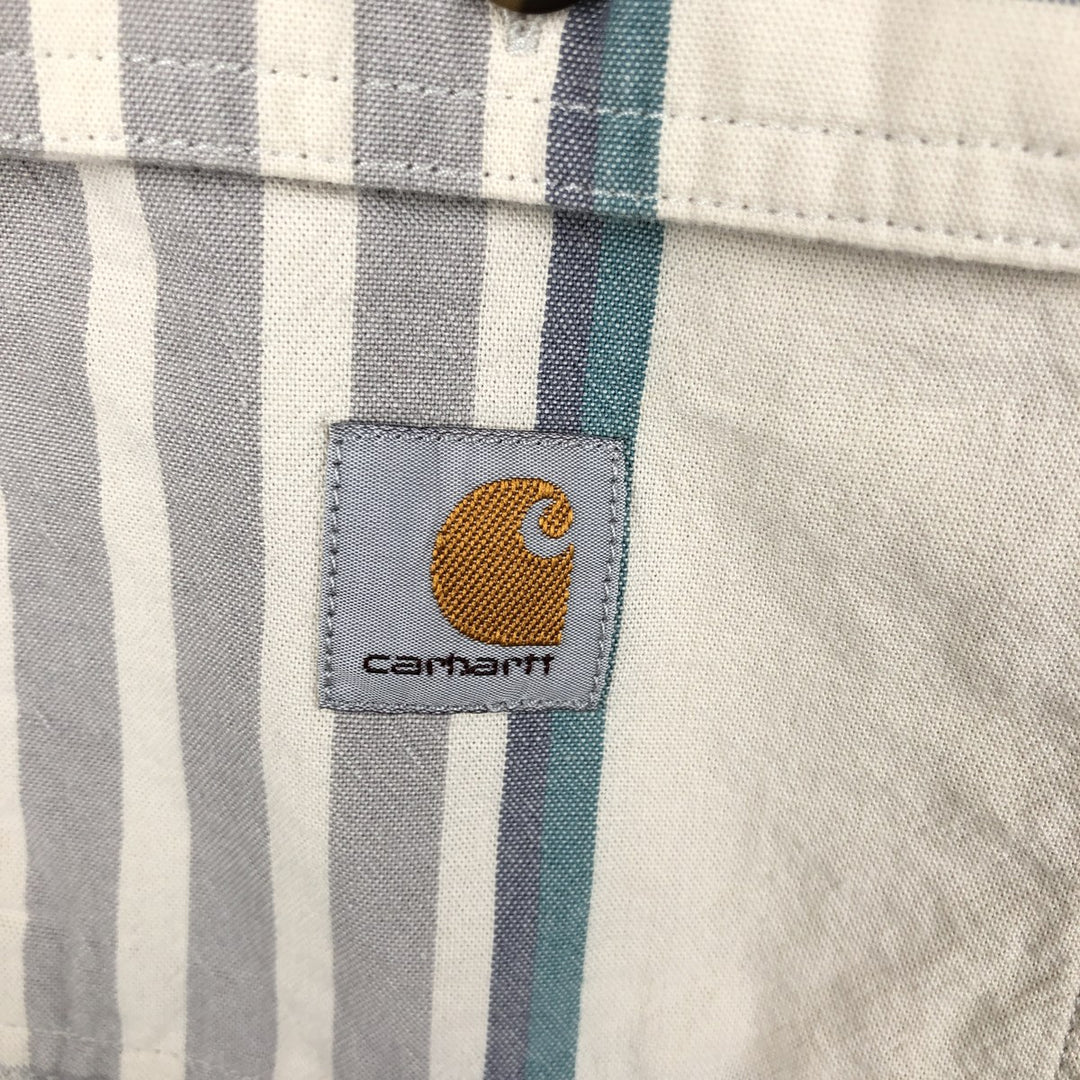 Carhartt Loose Fit Short-Sleeve Work Shirt, Men's Size XL (approx.) cotton Beige type Vintage Second Hand