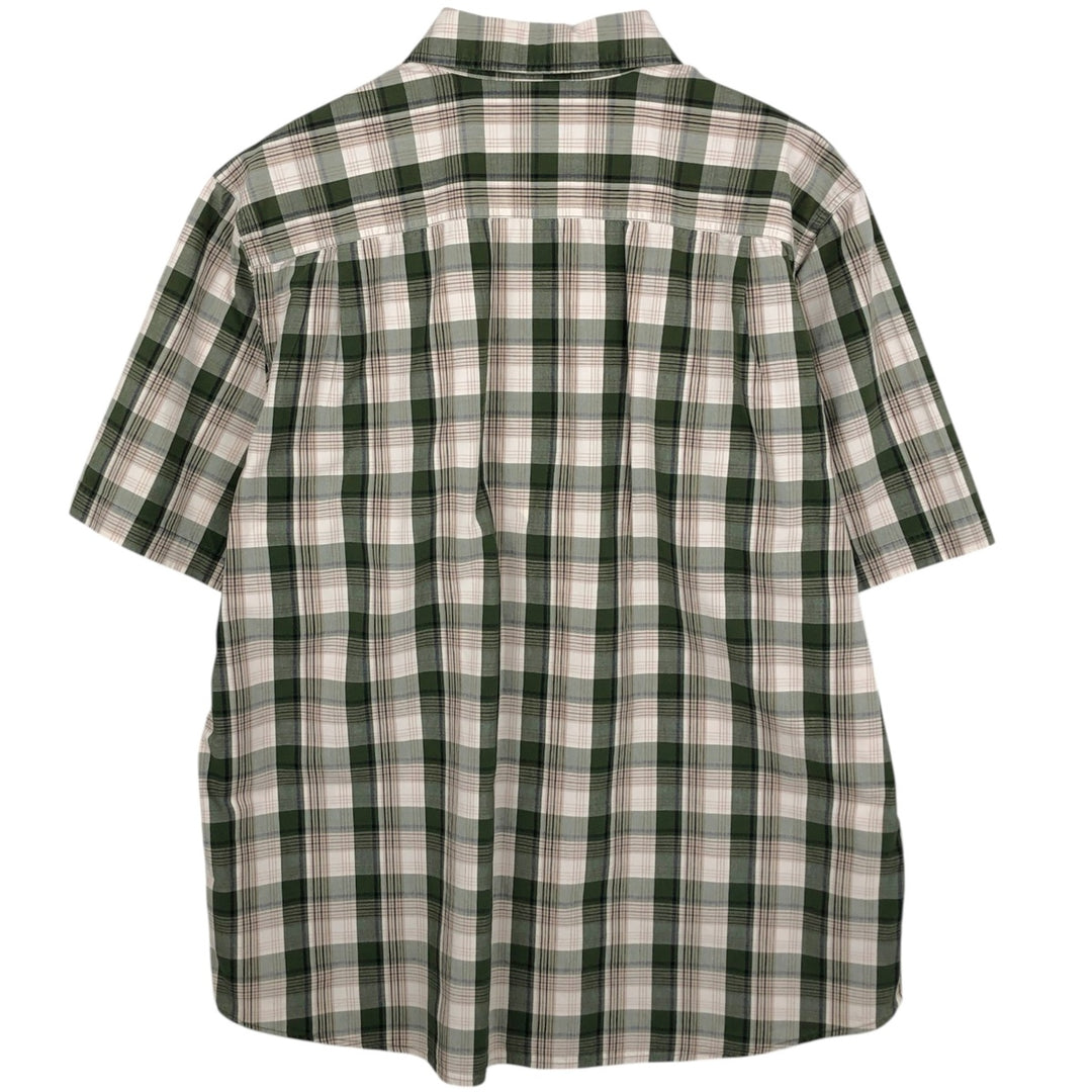 Carhartt RELAXED FIT Check Pattern Short Sleeve Work Shirt Men's XL cotton Khaki type Vintage Second Hand