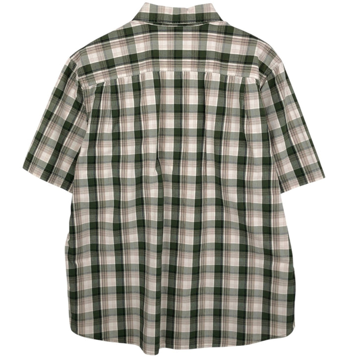 Carhartt RELAXED FIT Check Pattern Short Sleeve Work Shirt Men's XL cotton Khaki type Vintage Second Hand