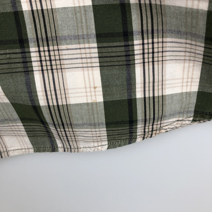 Carhartt RELAXED FIT Check Pattern Short Sleeve Work Shirt Men's XL cotton Khaki type Vintage Second Hand