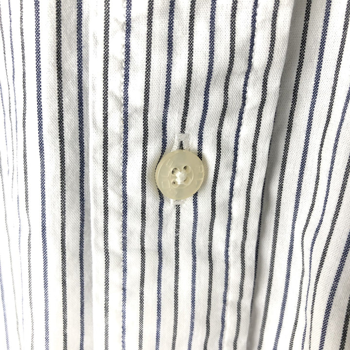 Ralph Lauren RALPH LAUREN GOLF TILDEN Short-Sleeve Button-Down Striped Shirt, Men's Size XL (approx.) cotton white type Vintage Second Hand