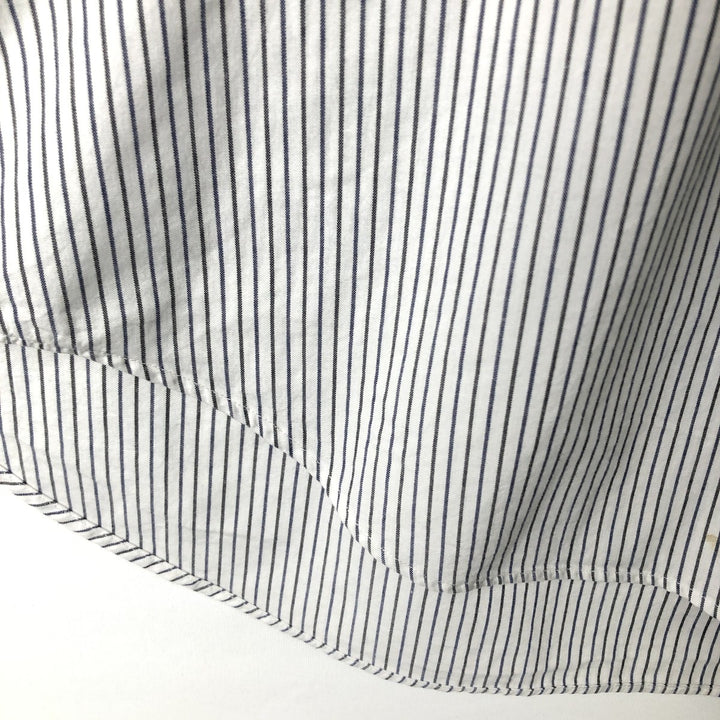 Ralph Lauren RALPH LAUREN GOLF TILDEN Short-Sleeve Button-Down Striped Shirt, Men's Size XL (approx.) cotton white type Vintage Second Hand