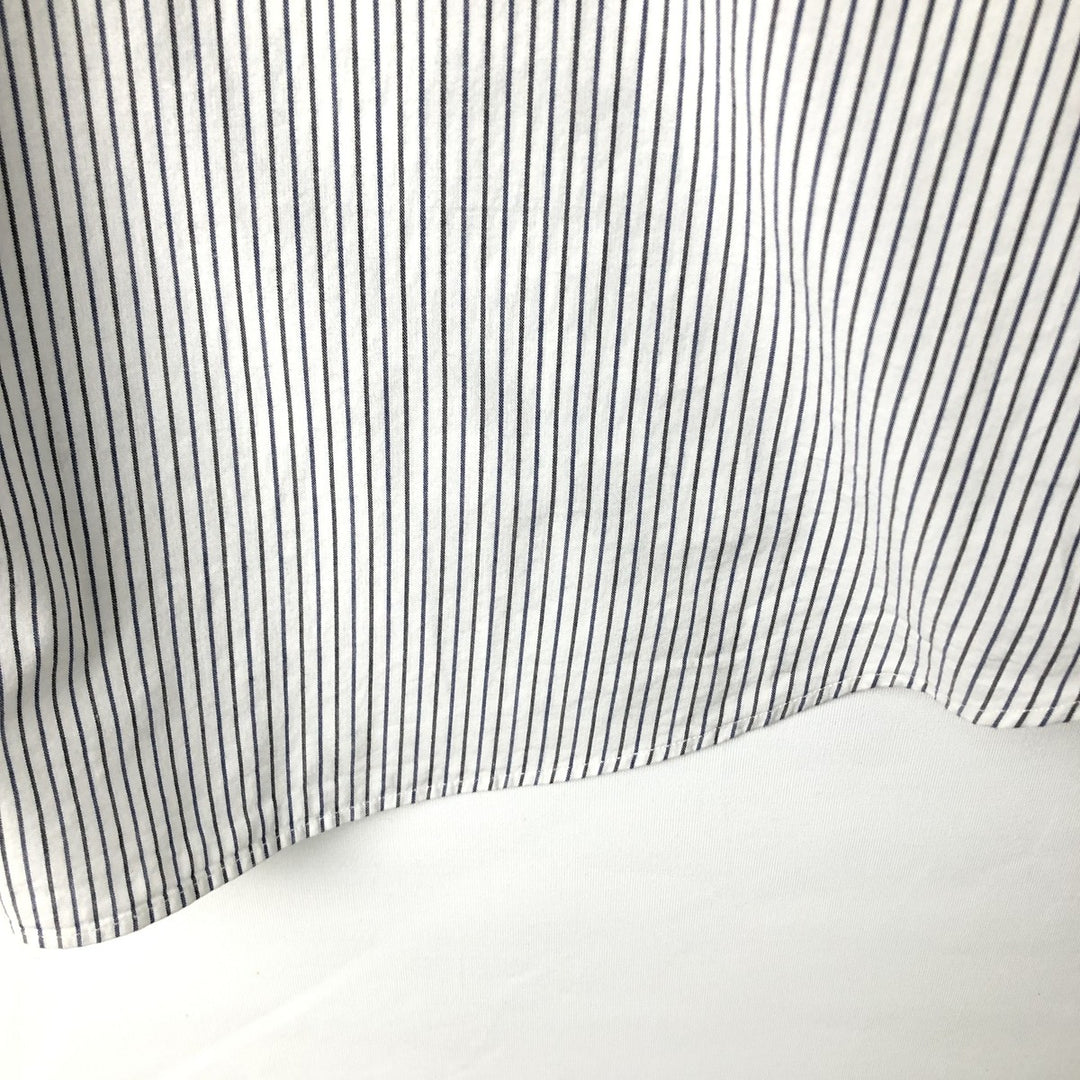 Ralph Lauren RALPH LAUREN GOLF TILDEN Short-Sleeve Button-Down Striped Shirt, Men's Size XL (approx.) cotton white type Vintage Second Hand