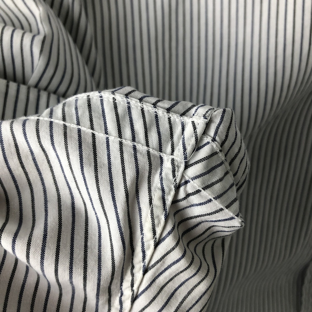 Ralph Lauren RALPH LAUREN GOLF TILDEN Short-Sleeve Button-Down Striped Shirt, Men's Size XL (approx.) cotton white type Vintage Second Hand
