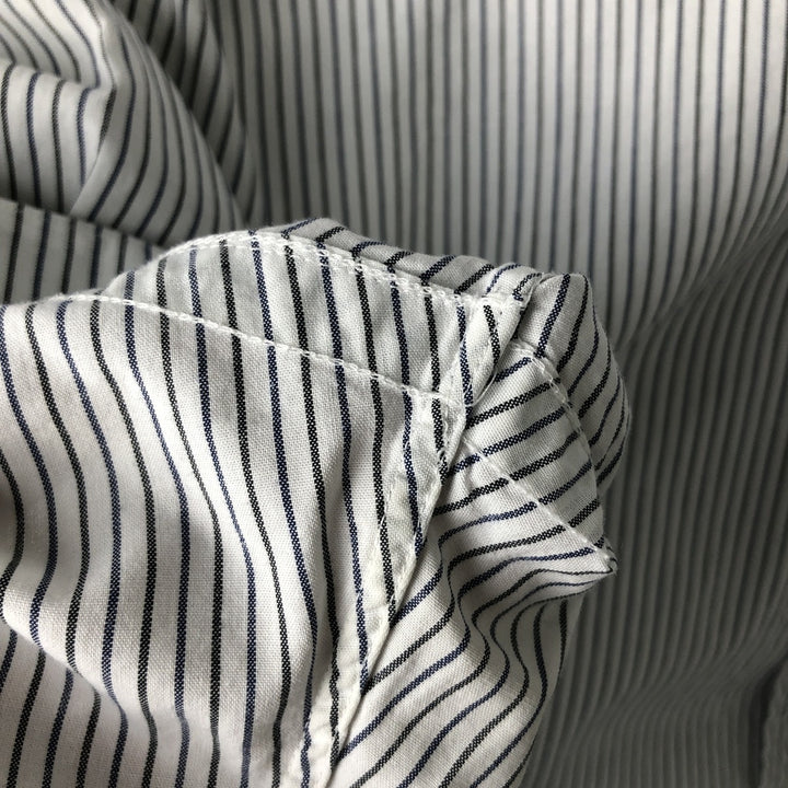 Ralph Lauren RALPH LAUREN GOLF TILDEN Short-Sleeve Button-Down Striped Shirt, Men's Size XL (approx.) cotton white type Vintage Second Hand