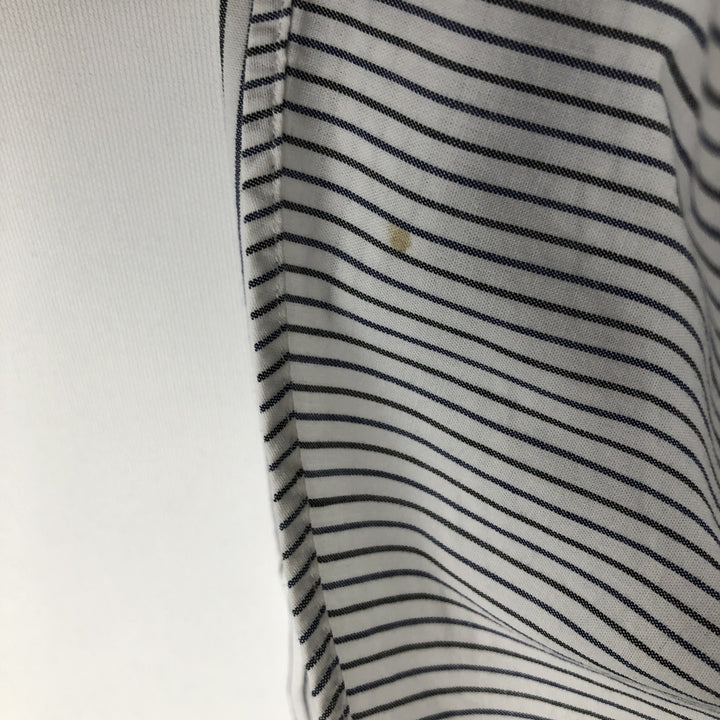 Ralph Lauren RALPH LAUREN GOLF TILDEN Short-Sleeve Button-Down Striped Shirt, Men's Size XL (approx.) cotton white type Vintage Second Hand