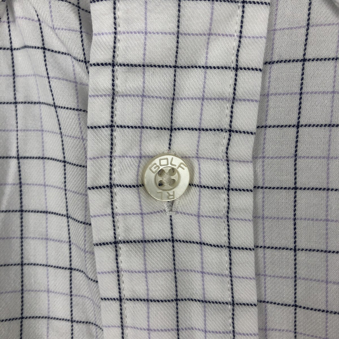 Ralph Lauren RALPH LAUREN GOLF TILDEN short sleeve button down check shirt men's XL equivalent cotton white type Vintage Second Hand