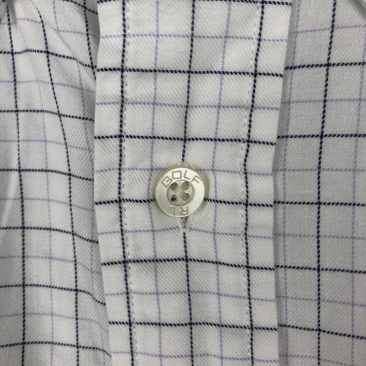Ralph Lauren RALPH LAUREN GOLF TILDEN short sleeve button down check shirt men's XL equivalent cotton white type Vintage Second Hand