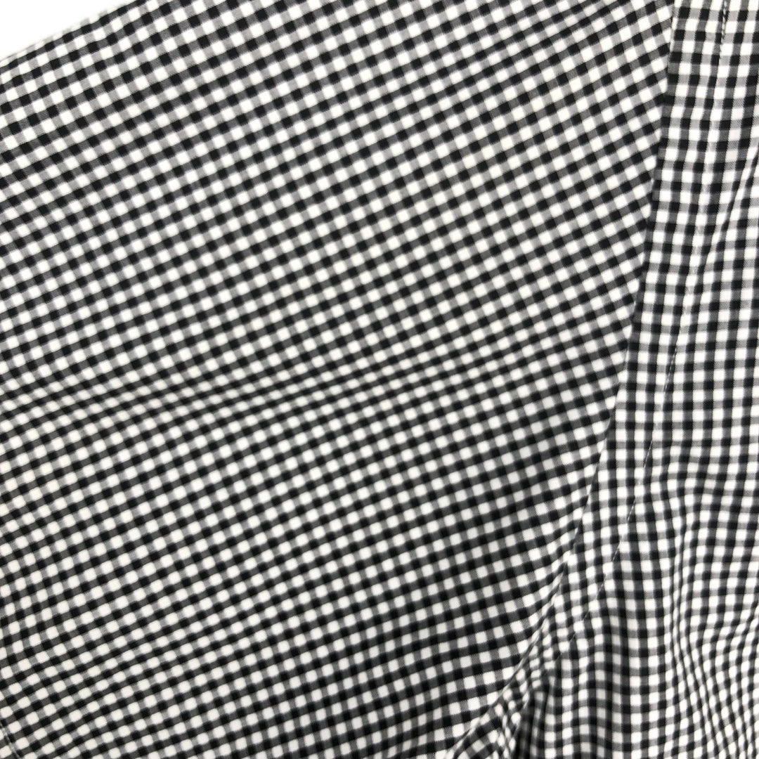 Ralph Lauren BLAKE Gingham Check Short Sleeve Button Down Check Shirt Men's Size L cotton black type Vintage Second Hand