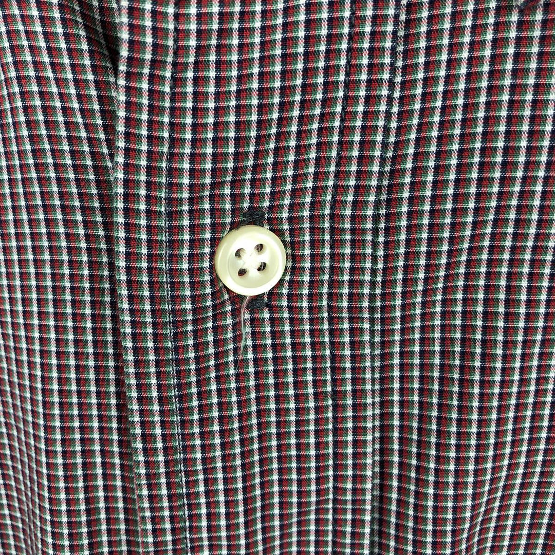 Ralph Lauren BLAKE short sleeve button down check shirt, men's size M cotton red type Vintage Second Hand