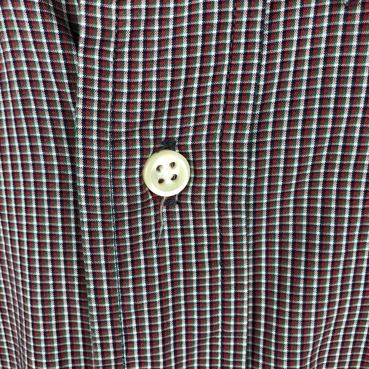 Ralph Lauren BLAKE short sleeve button down check shirt, men's size M cotton red type Vintage Second Hand