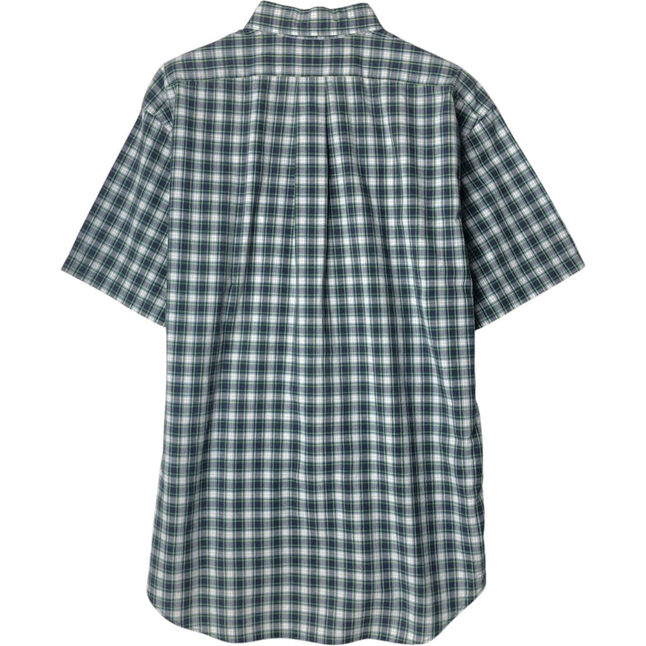 Ralph Lauren BLAKE long sleeve button down check shirt, men's size L cotton navy blue type Vintage Second Hand