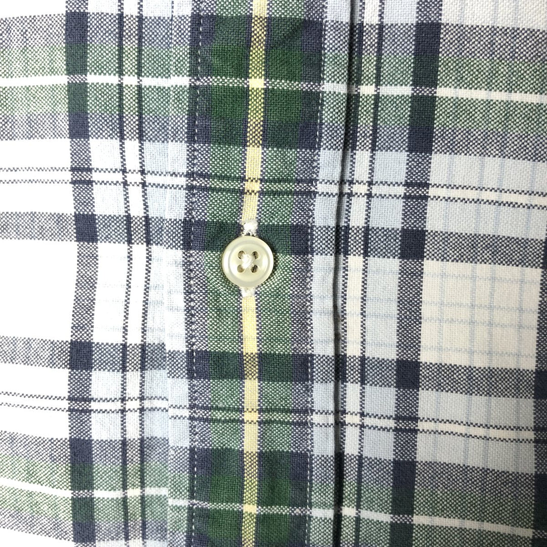 Ralph Lauren BLAKE short sleeve button down check shirt, men's size L cotton Blue type light blue Vintage Second Hand