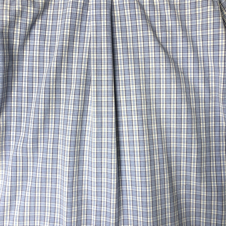 Ralph Lauren BLAKE short sleeve button down check shirt, men's size L cotton Blue type light blue Vintage Second Hand