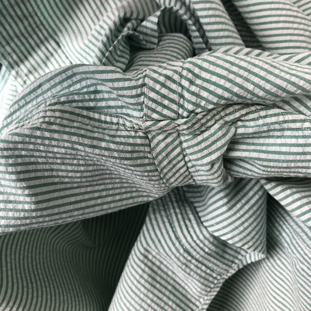 Ralph Lauren BLAKE Seersucker Short Sleeve Button Down Striped Shirt Men's XL cotton white type Vintage Second Hand