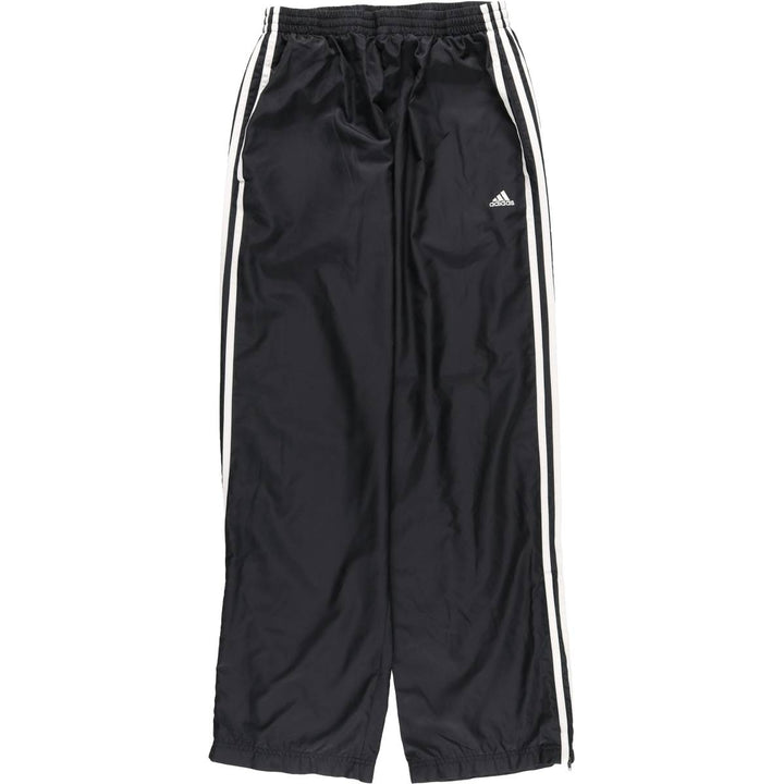 Adidas warm-up pants, nylon pants, rustling pants, men's size M polyester black type Vintage Second Hand