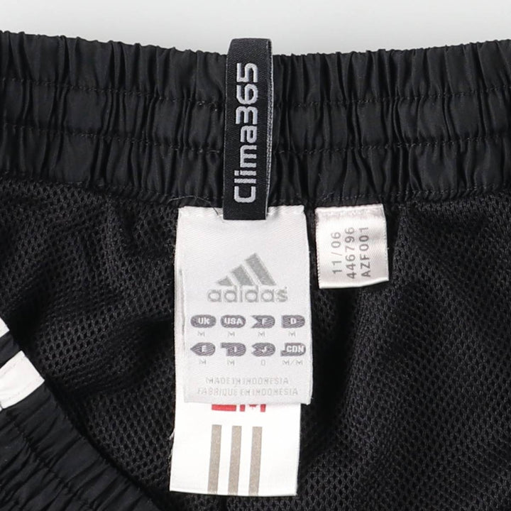 Adidas warm-up pants, nylon pants, rustling pants, men's size M polyester black type Vintage Second Hand