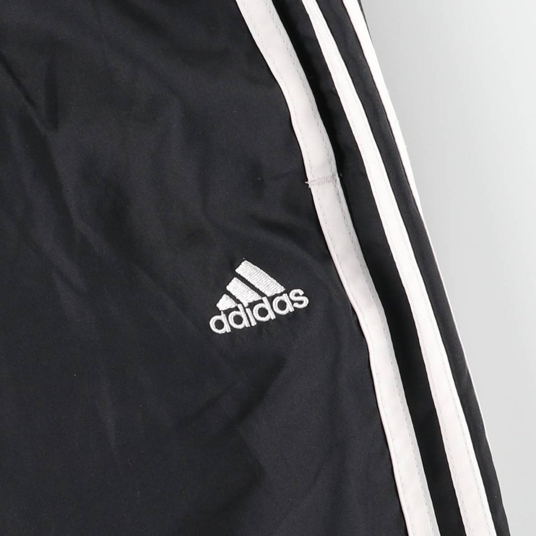 Adidas warm-up pants, nylon pants, rustling pants, men's size M polyester black type Vintage Second Hand