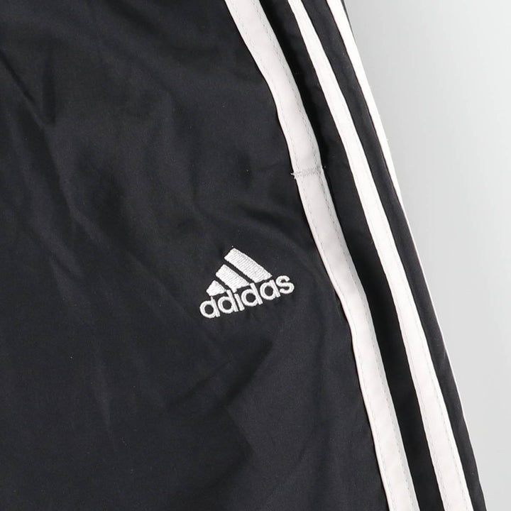Adidas warm-up pants, nylon pants, rustling pants, men's size M polyester black type Vintage Second Hand
