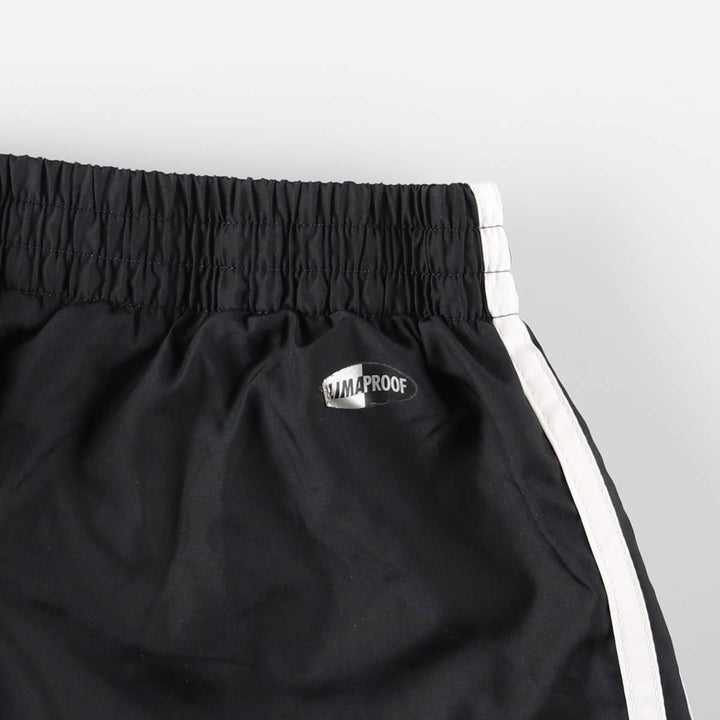 Adidas warm-up pants, nylon pants, rustling pants, men's size M polyester black type Vintage Second Hand