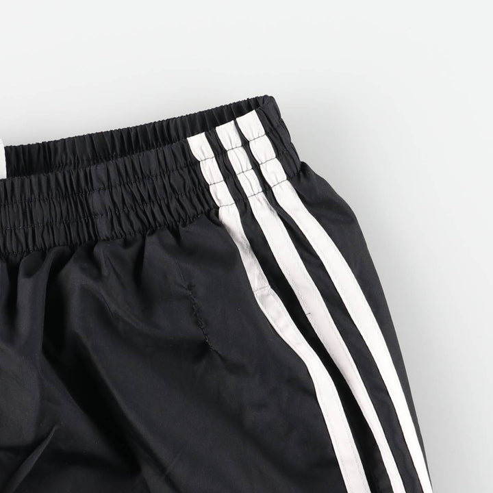 Adidas warm-up pants, nylon pants, rustling pants, men's size M polyester black type Vintage Second Hand